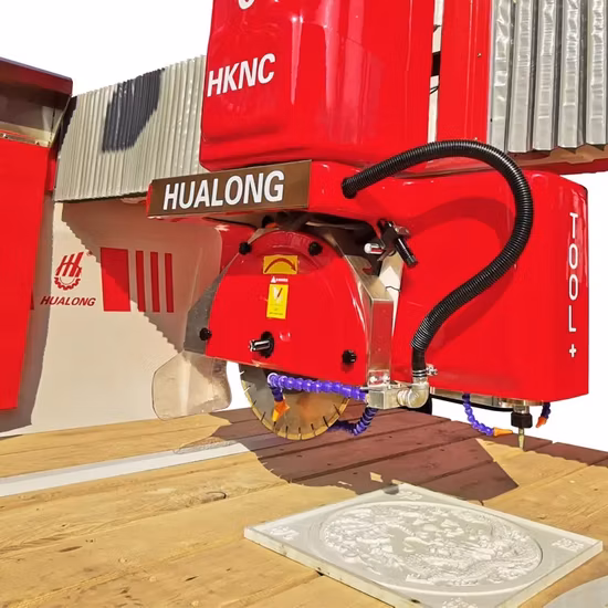 Bcmc-sistema de control italiano CNC de 5 ejes, sierra de puente, hoja máxima de 650mm, equipo de procesamiento de encimera de losa de piedra de corte